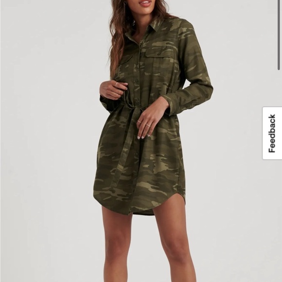 Lucky Brand Dresses & Skirts - Lucky Brand Olive Long Sleeve Dress